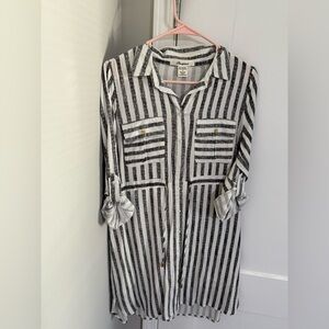 Striped Long Sleeve Dress
